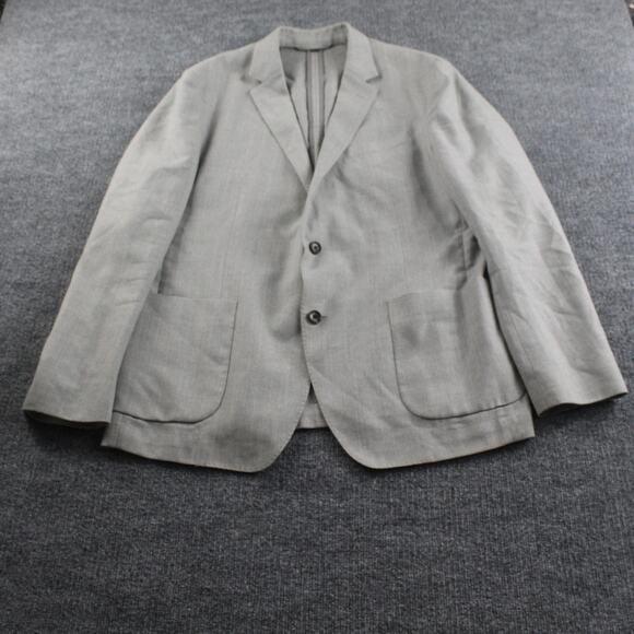 Bonobos Vitale Barberis Canonico Blazer Mens 44R Light Gray Wool 2 Button Work - Picture 1 of 13